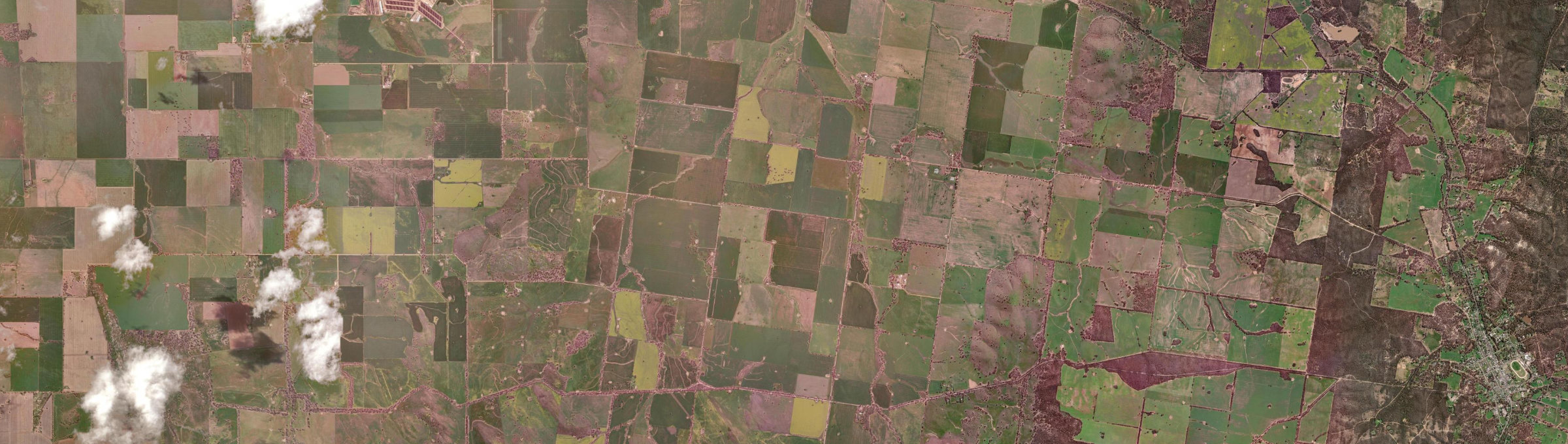 Aerial view of Richmond Plains, VIC