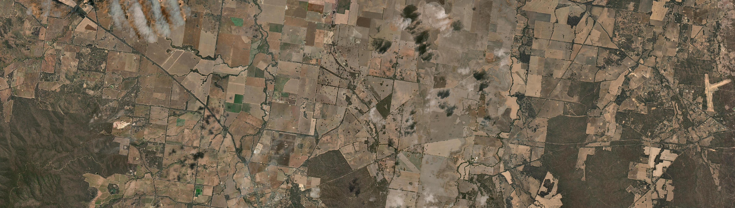 Aerial view of Homebush (Vic.), VIC