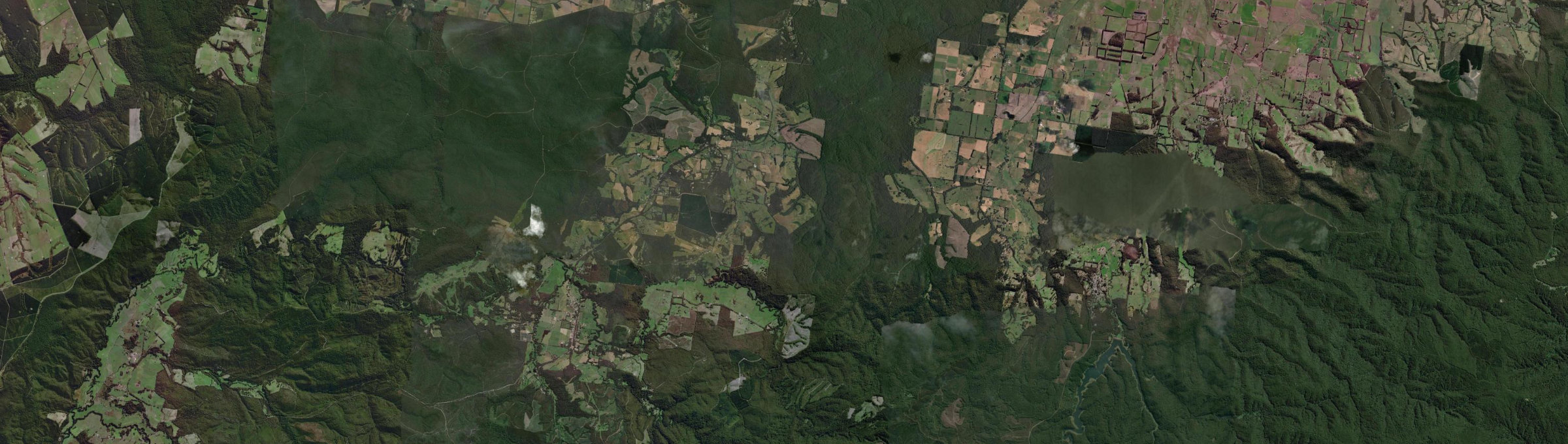 Aerial view of Kawarren, VIC
