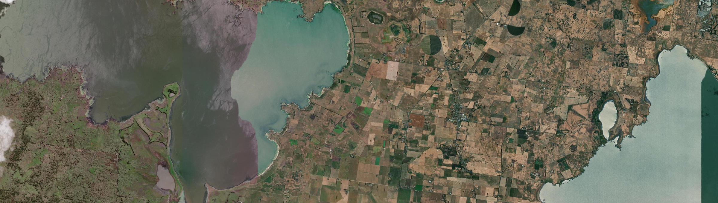 Aerial view of Corunnun, VIC
