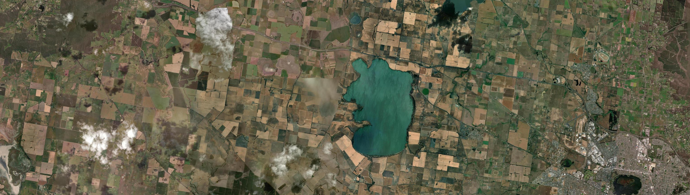 Aerial view of Burrumbeet, VIC