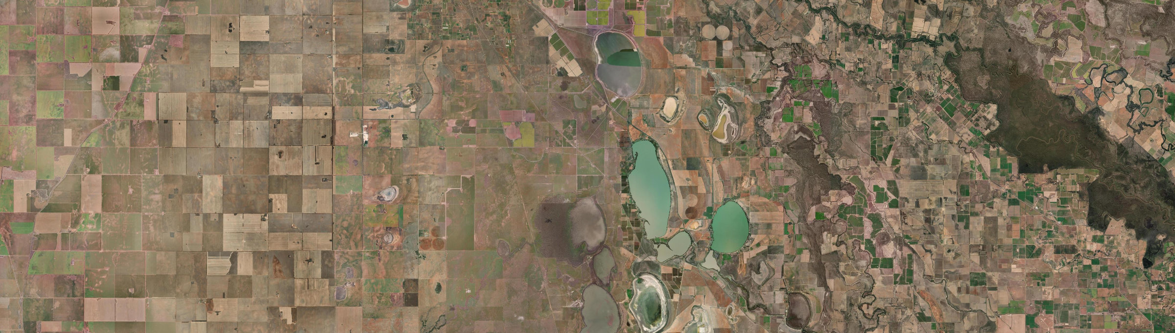 Aerial view of Mystic Park, VIC