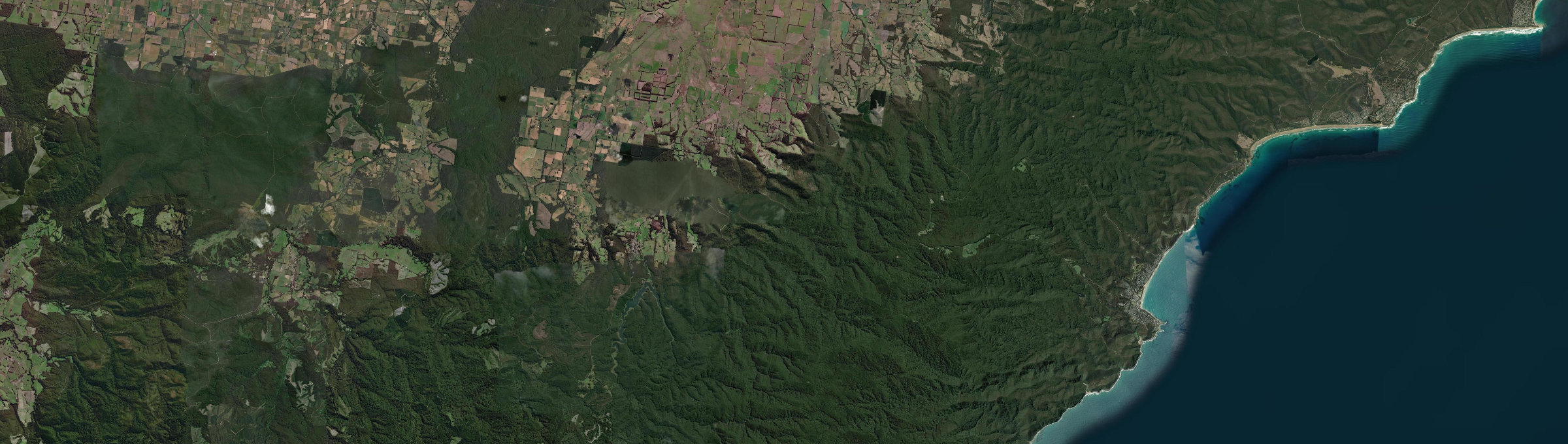 Aerial view of Barwon Downs, VIC