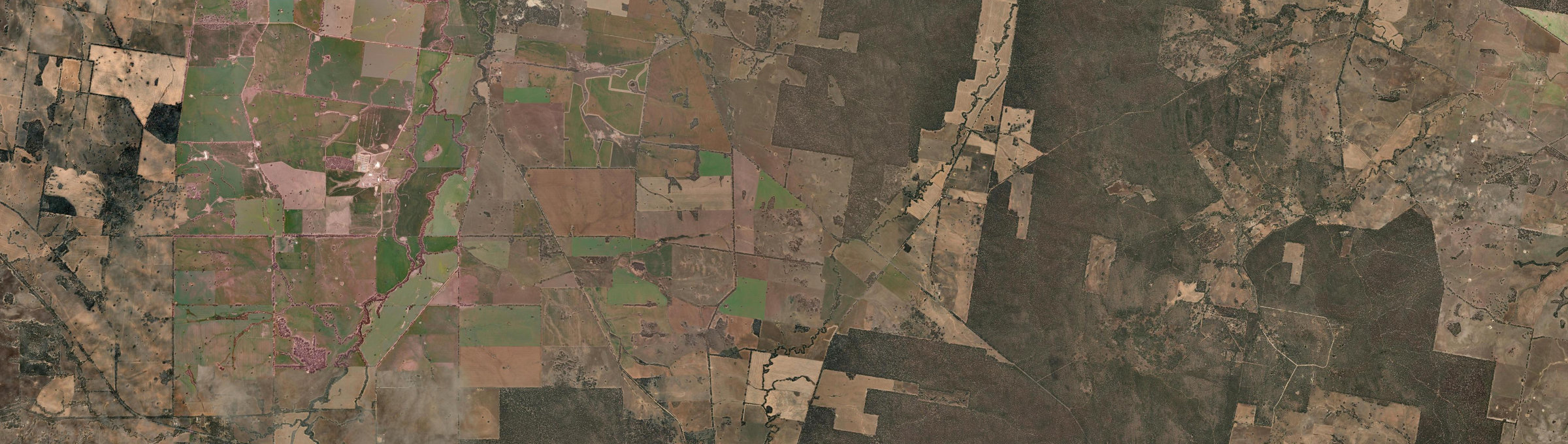 Aerial view of Cochranes Creek, VIC