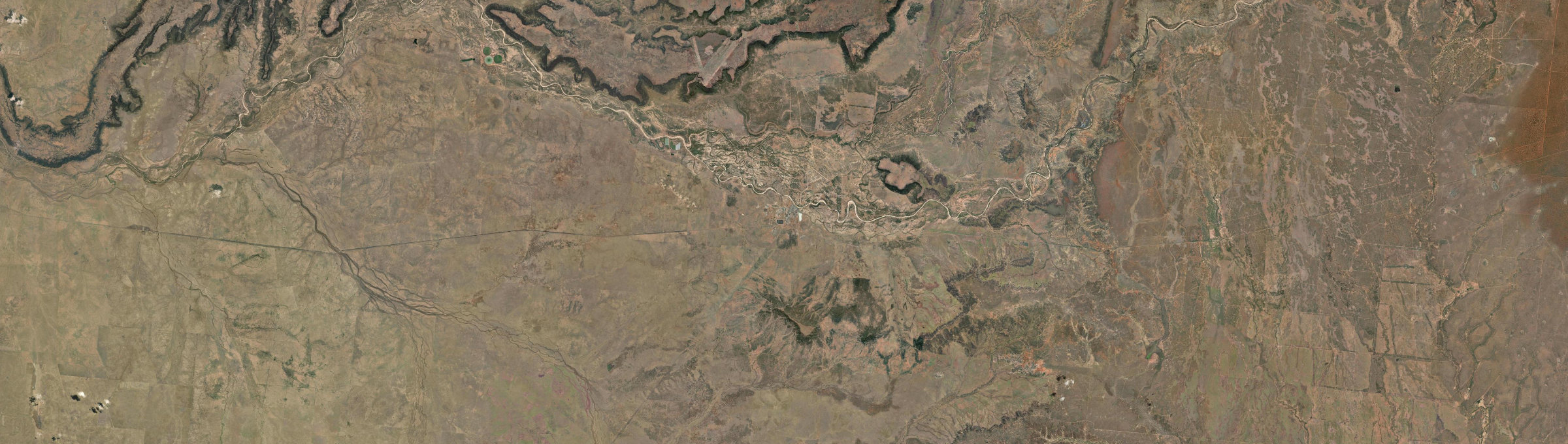 Aerial view of Hughenden, QLD