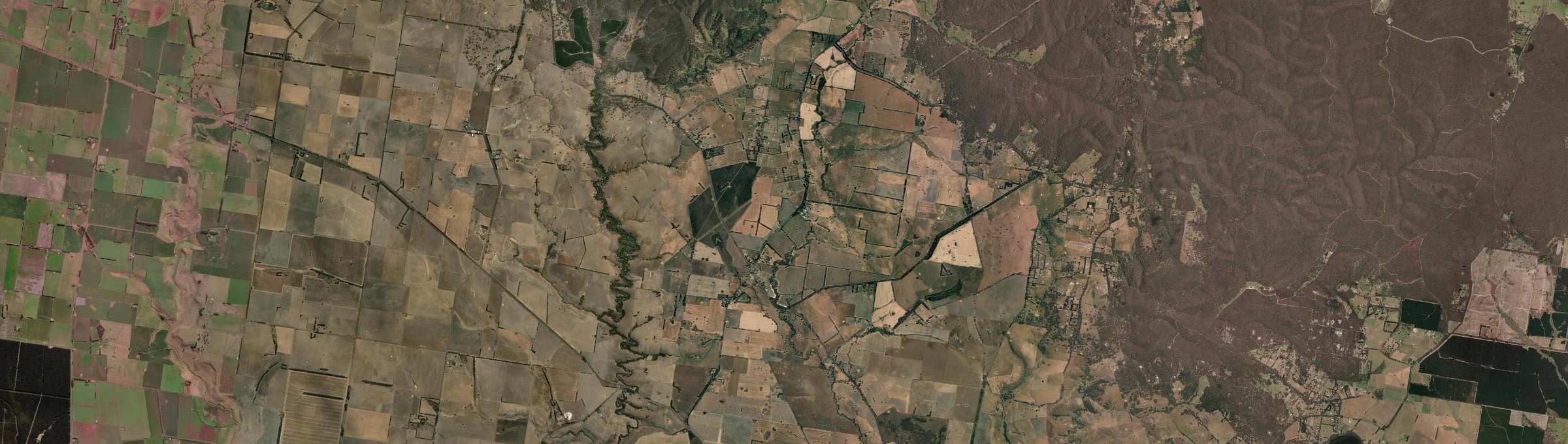 Aerial view of Cape Clear, VIC