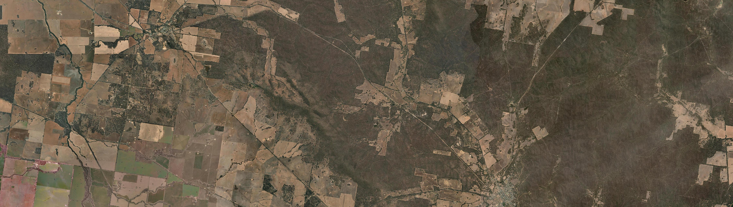 Aerial view of Goldsborough (Vic.), VIC