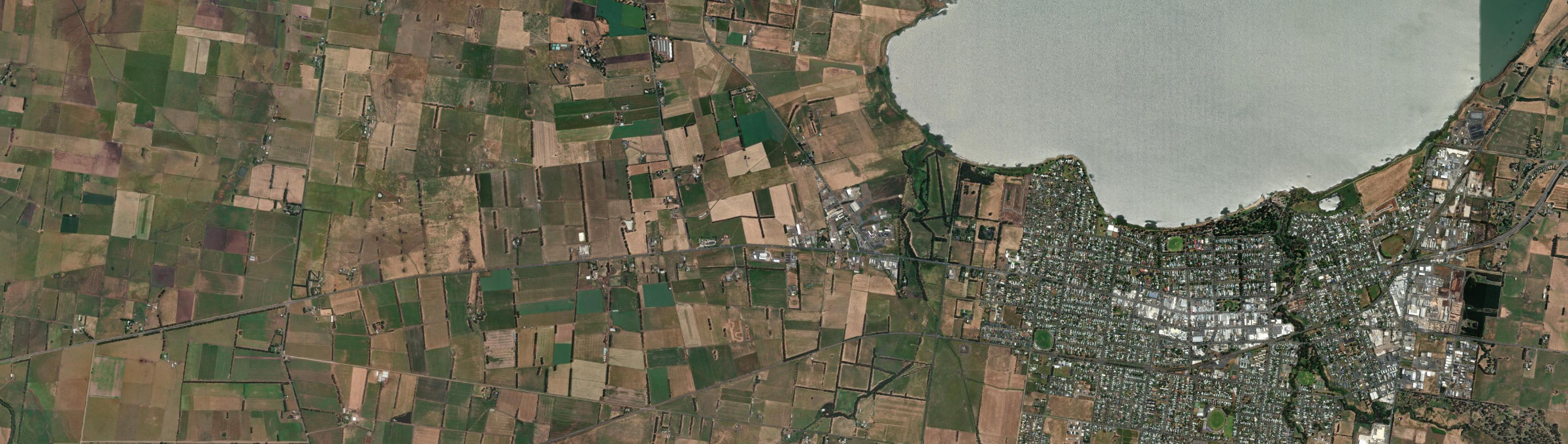 Aerial view of Colac West, VIC