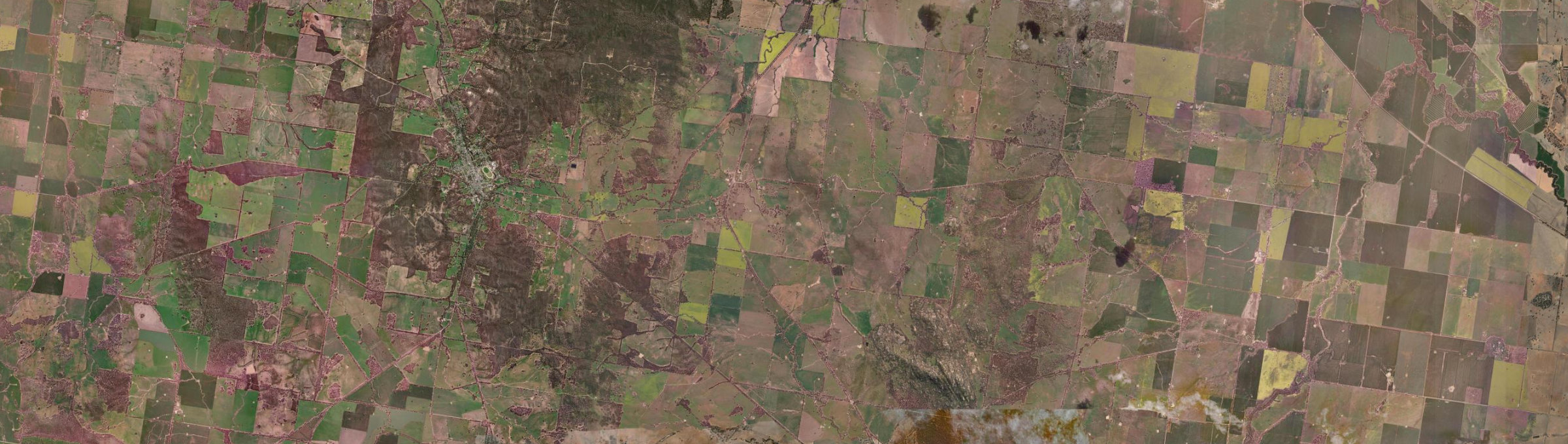 Aerial view of Wedderburn Junction, VIC