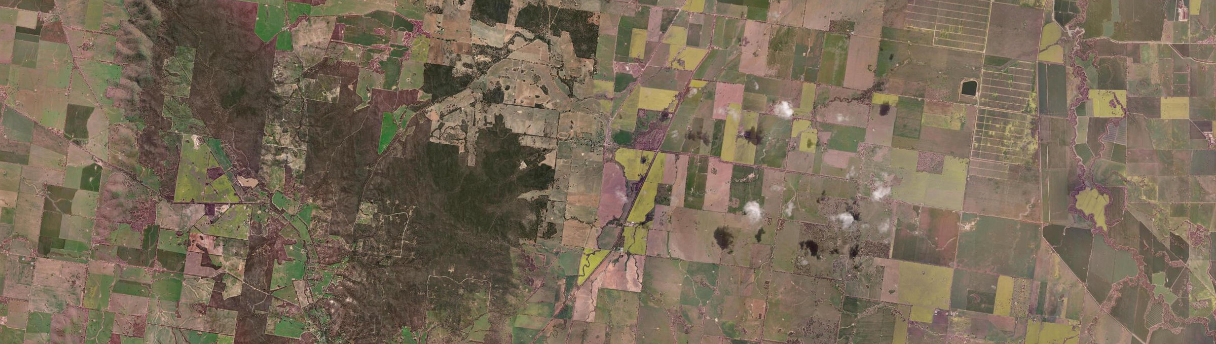 Aerial view of Korong Vale, VIC