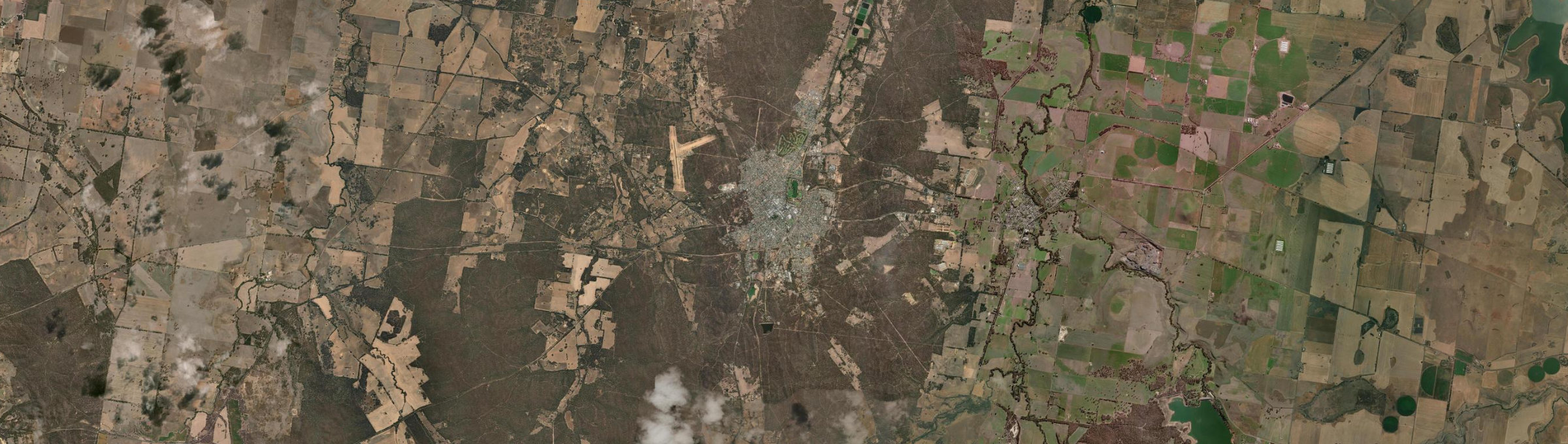 Aerial view of Maryborough (Vic.), VIC