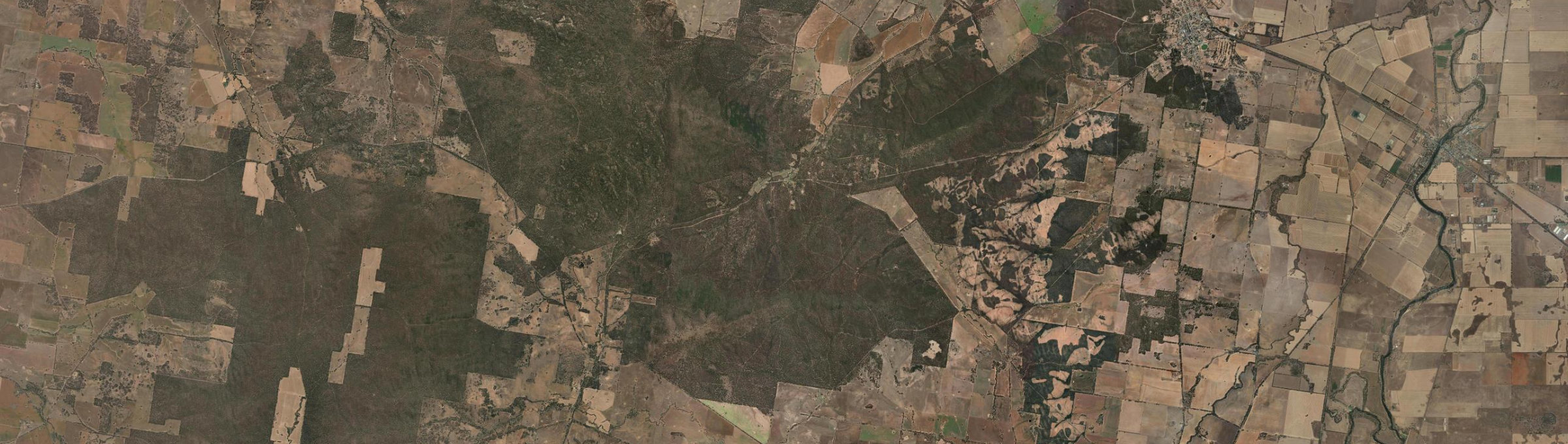 Aerial view of Kingower, VIC