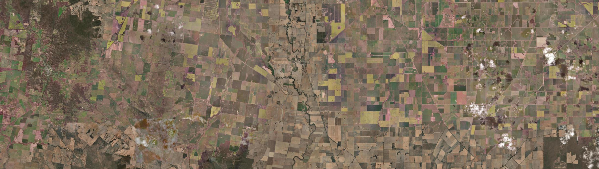 Aerial view of Serpentine (Vic.), VIC