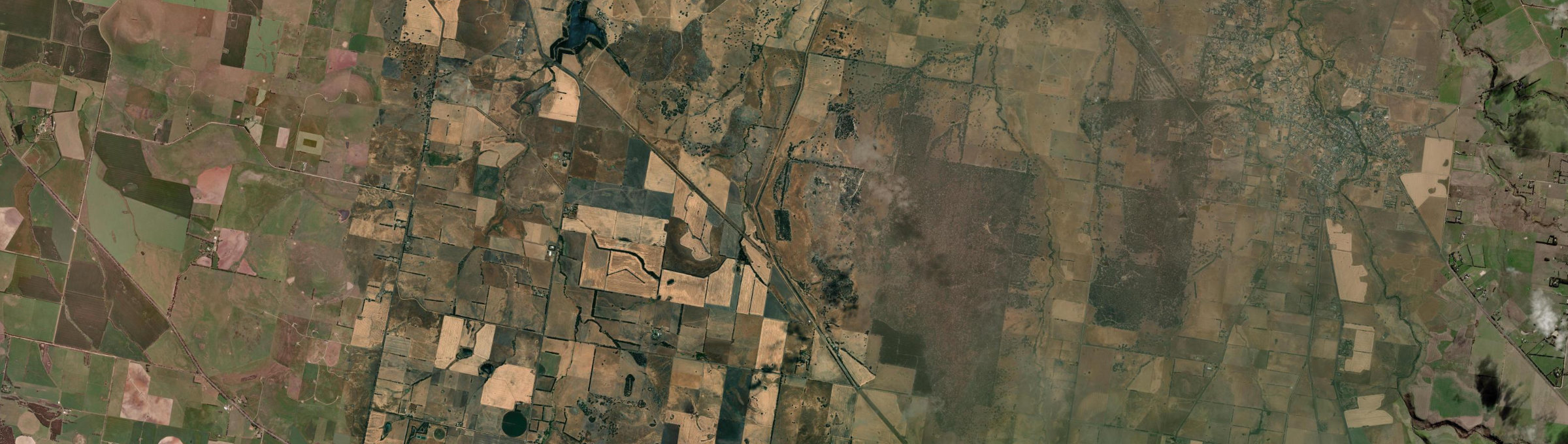 Aerial view of Mount Beckworth, VIC
