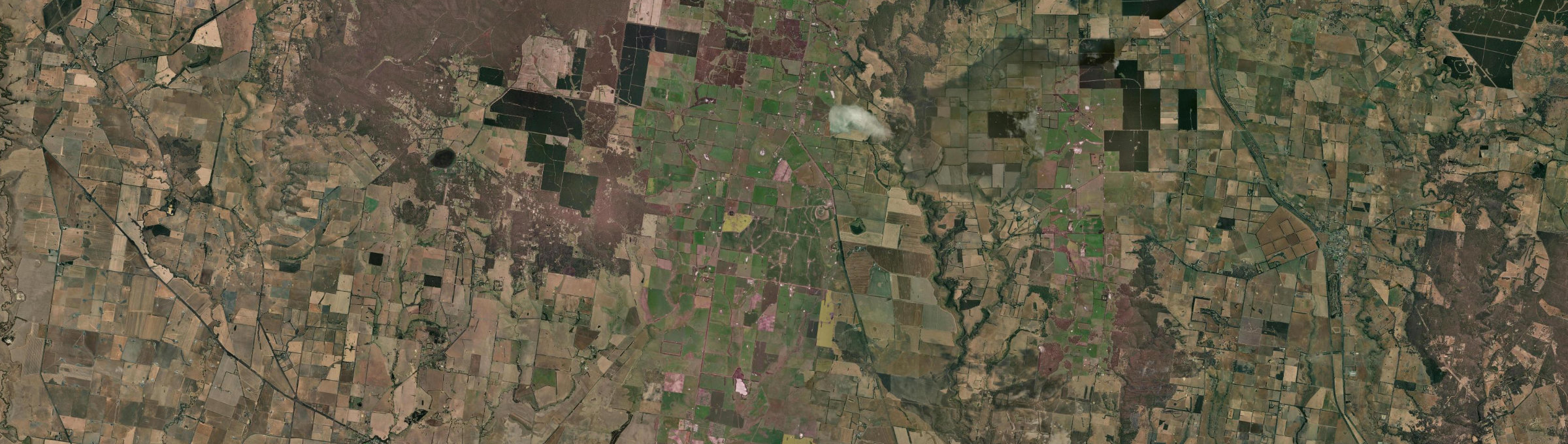 Aerial view of Mount Mercer, VIC