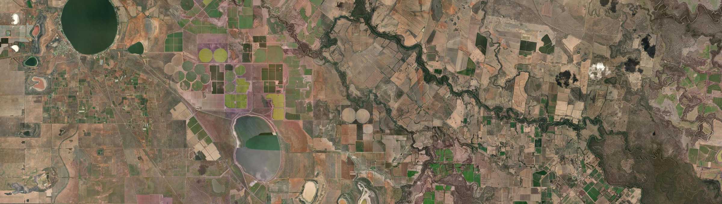 Aerial view of Benjeroop, VIC