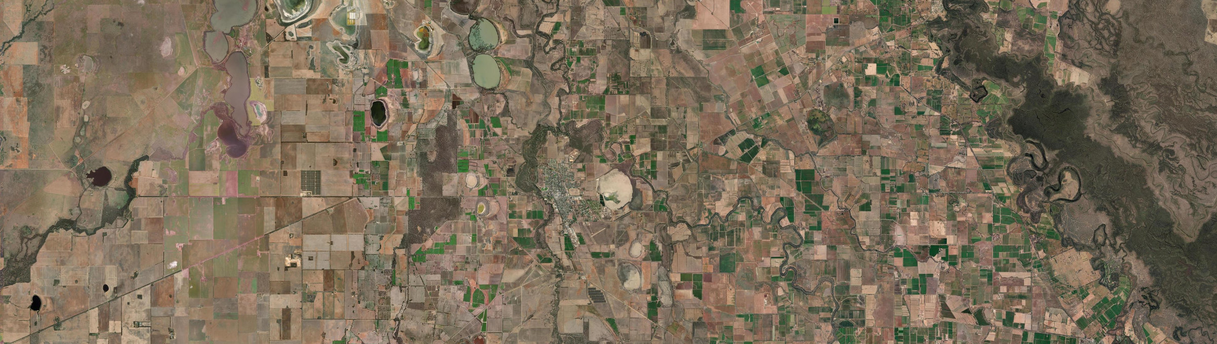 Aerial view of Kerang, VIC