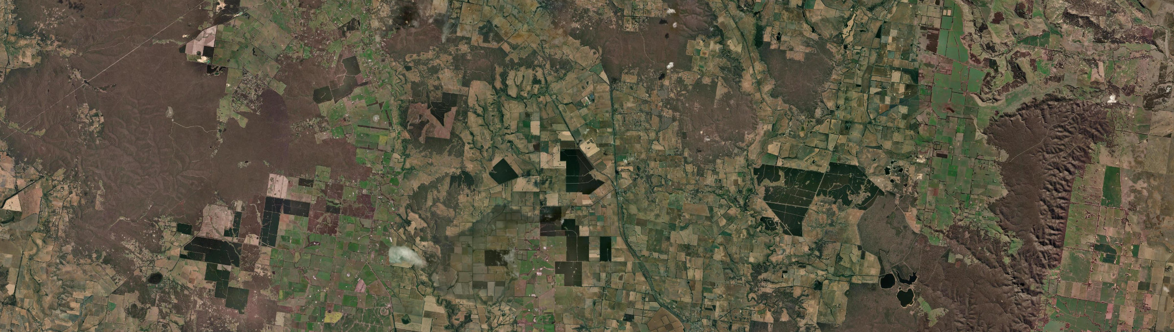 Aerial view of Elaine, VIC