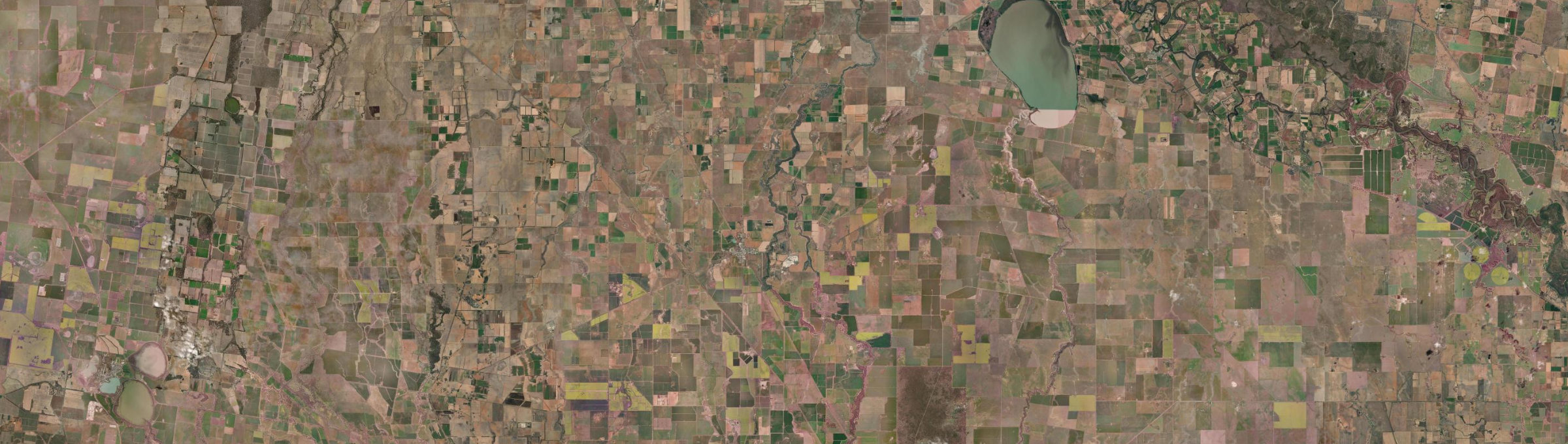 Aerial view of Pyramid Hill, VIC