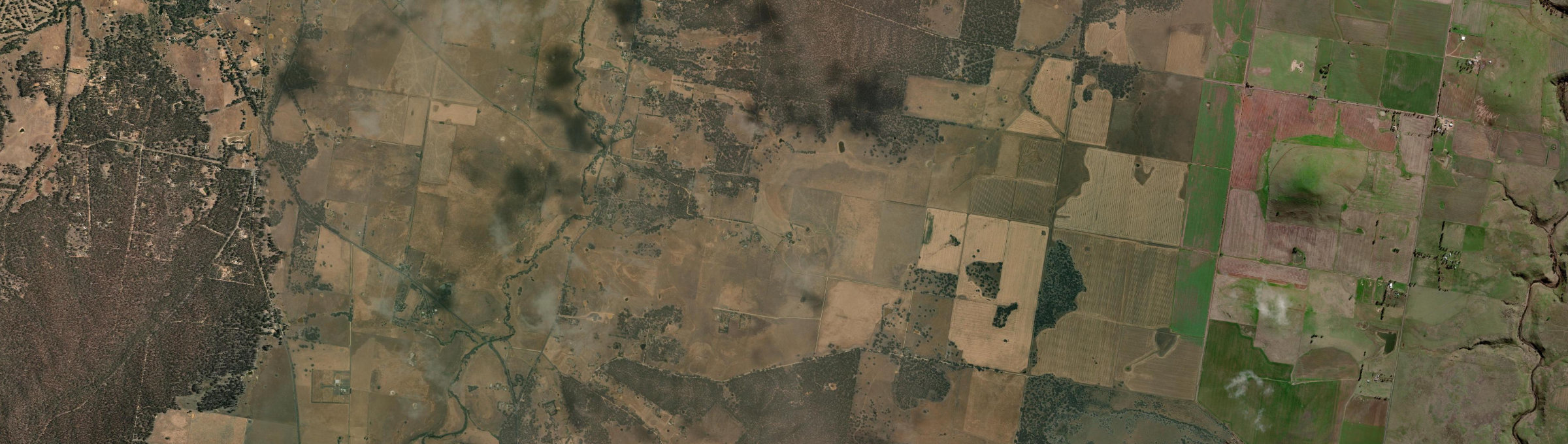 Aerial view of Mount Glasgow, VIC