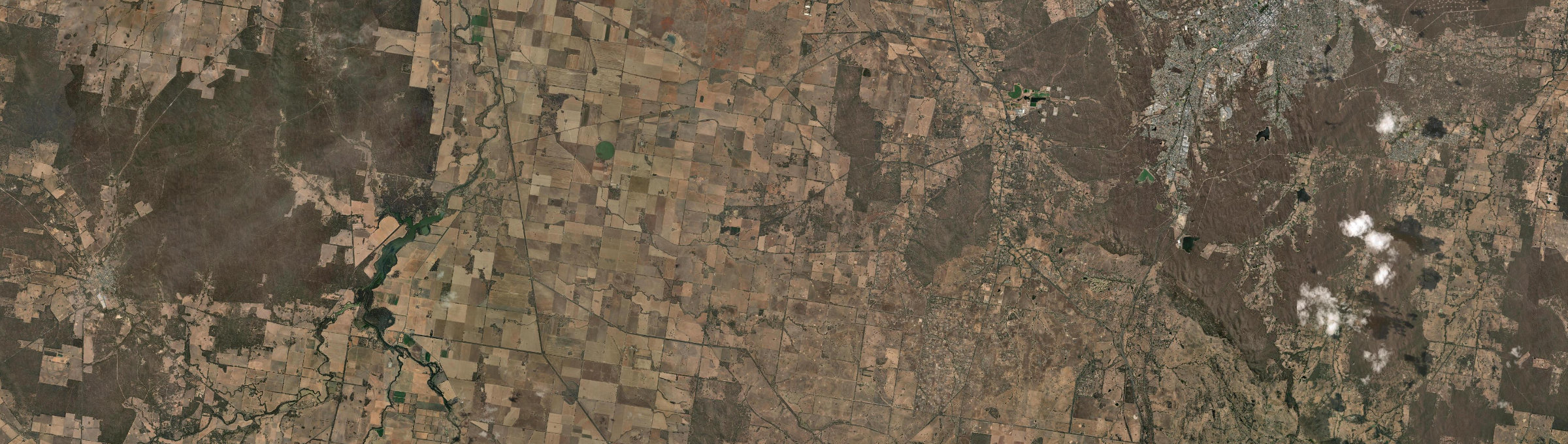 Aerial view of Shelbourne, VIC