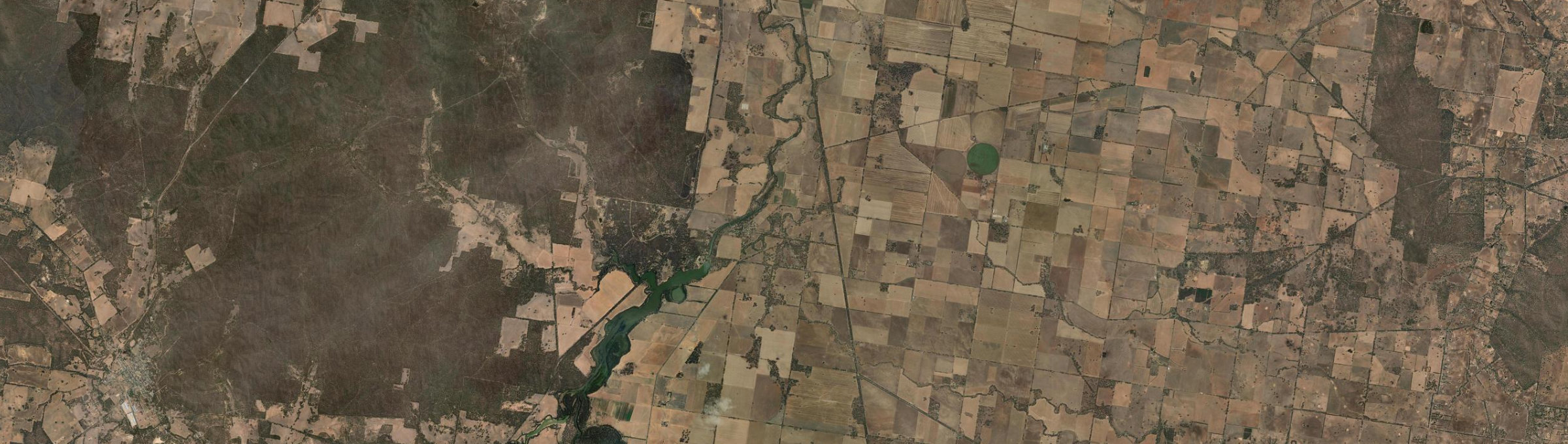 Aerial view of Laanecoorie, VIC