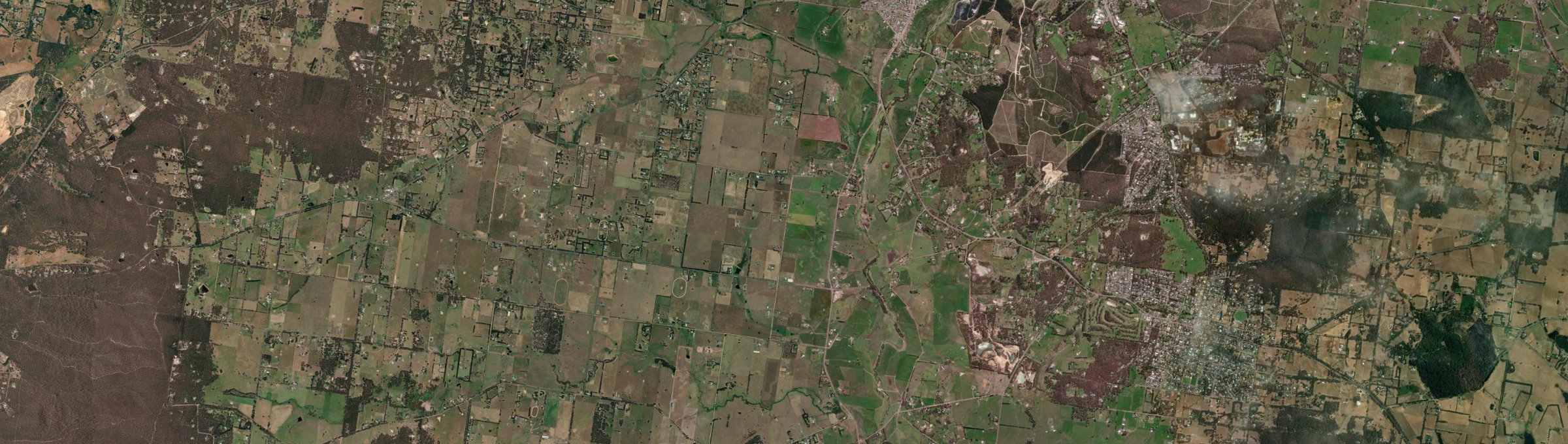 Aerial view of Cambrian Hill, VIC
