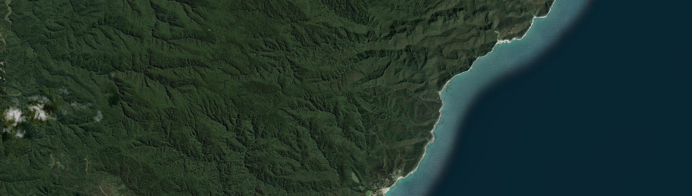 Aerial view of Separation Creek, VIC