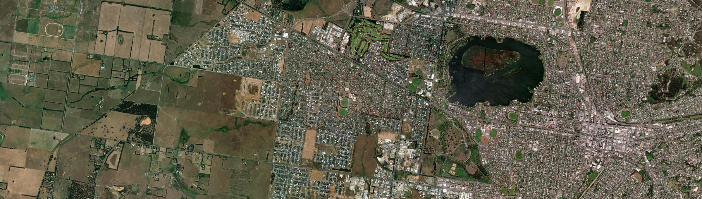 Aerial view of Alfredton, VIC