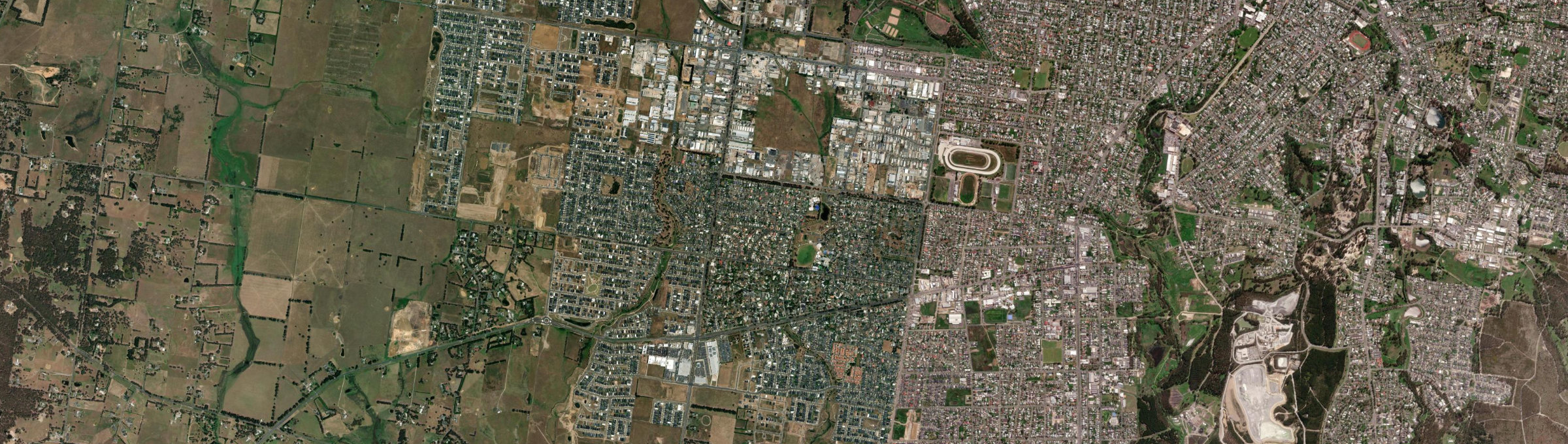 Aerial view of Delacombe, VIC