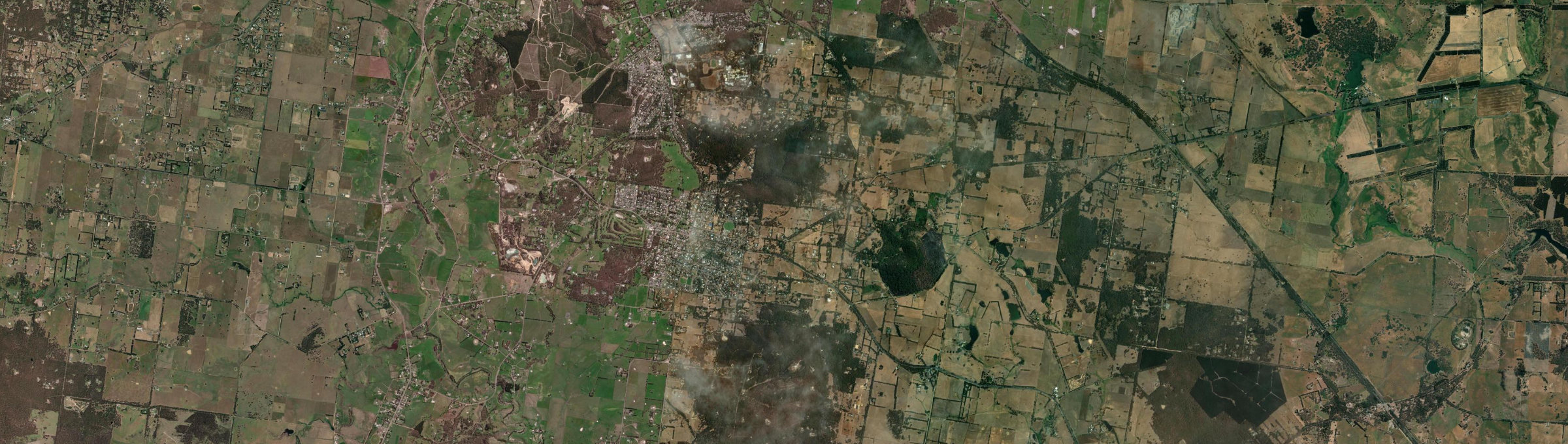 Aerial view of Buninyong, VIC