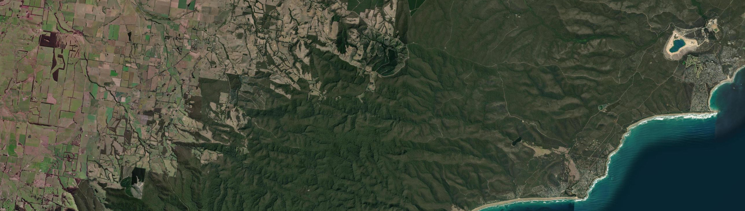Aerial view of Boonah (Vic.), VIC