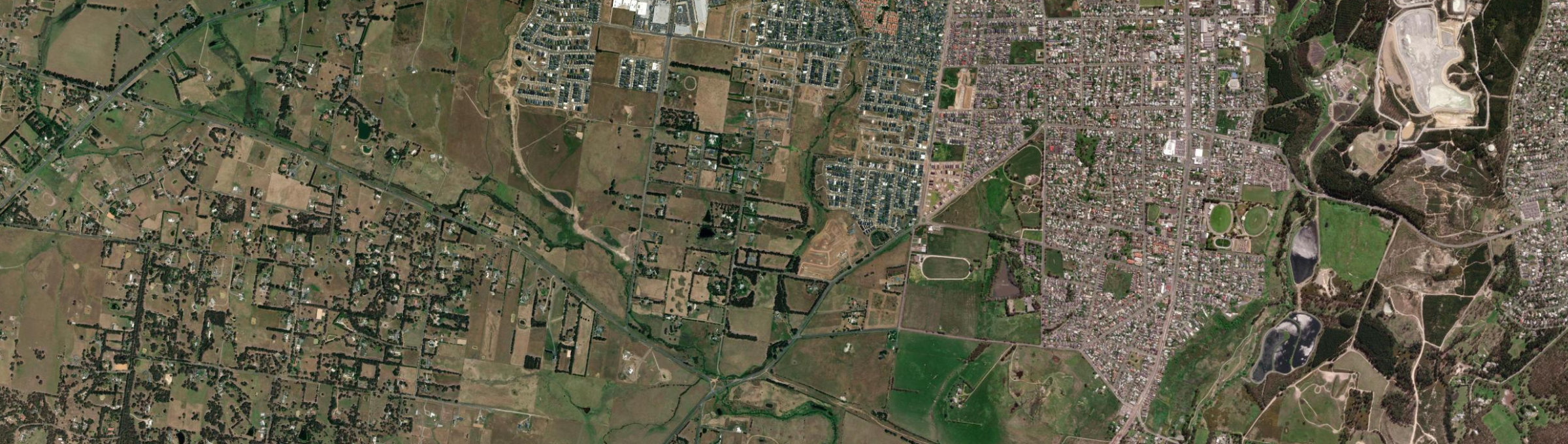 Aerial view of Bonshaw (Vic.), VIC