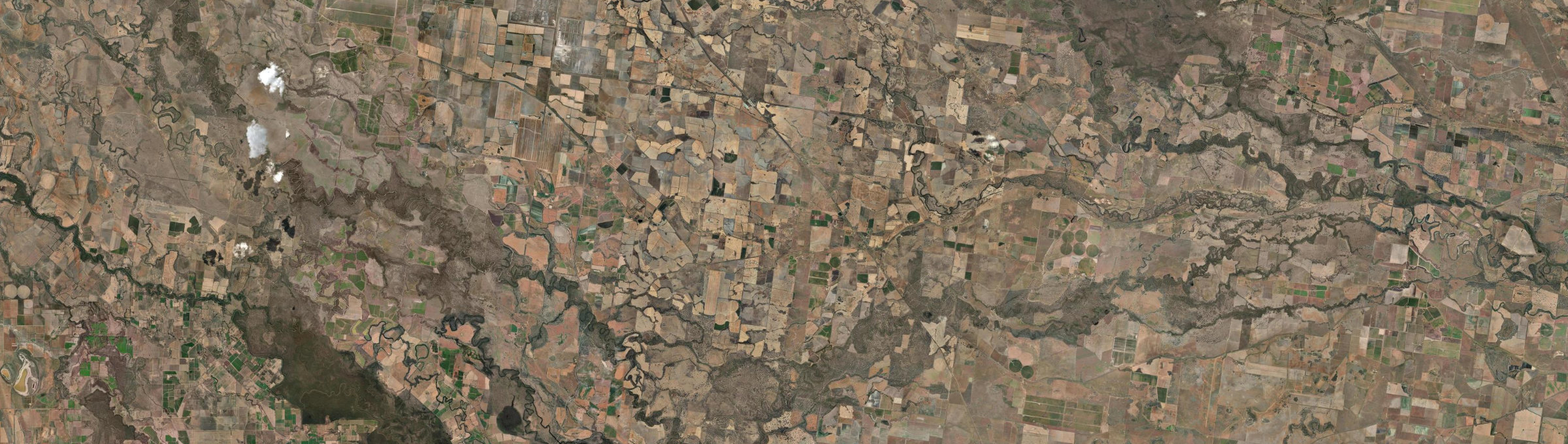 Aerial view of Wakool, NSW