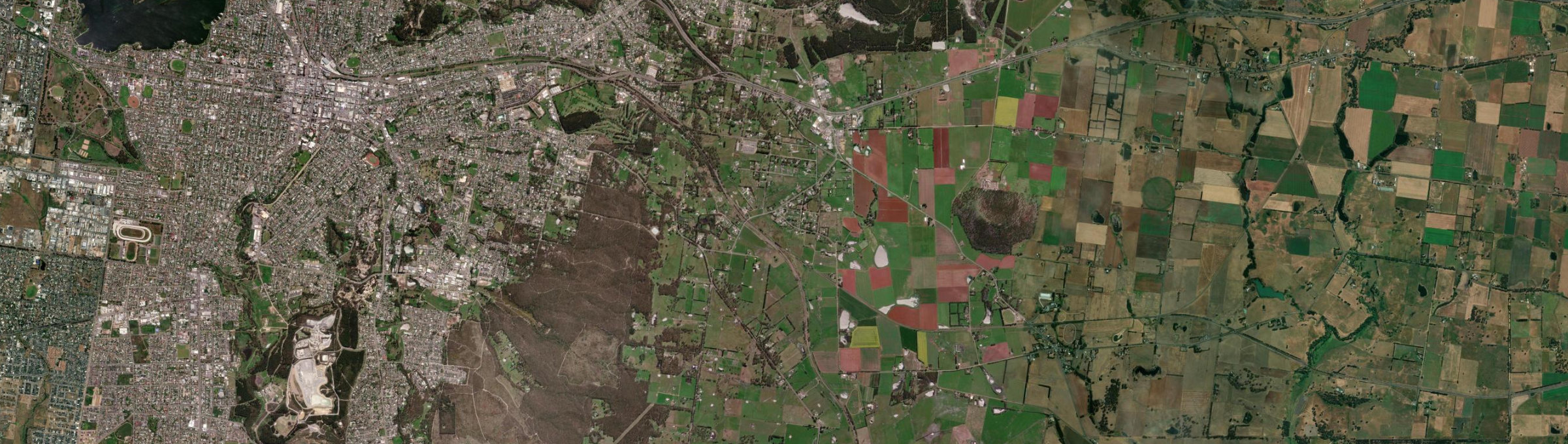 Aerial view of Warrenheip, VIC