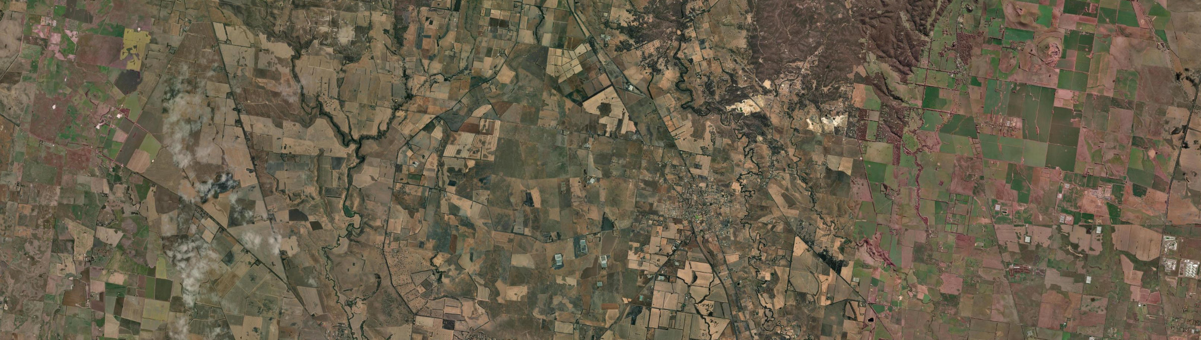 Aerial view of Lethbridge, VIC