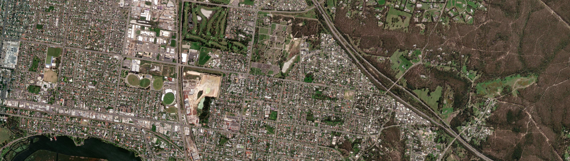 Aerial view of Ballarat North, VIC