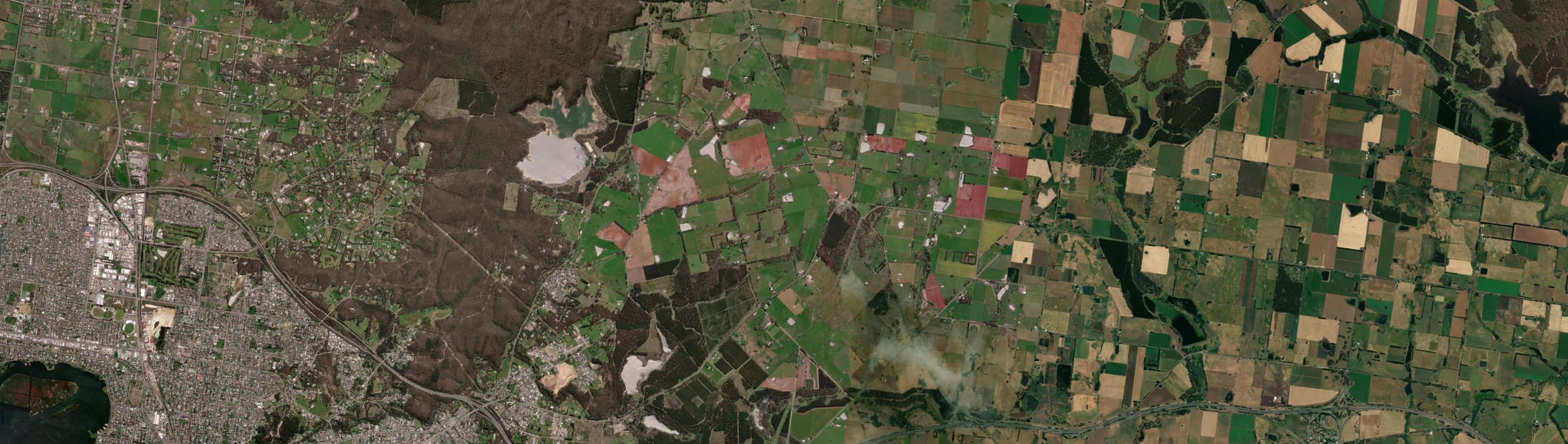 Aerial view of Pootilla, VIC