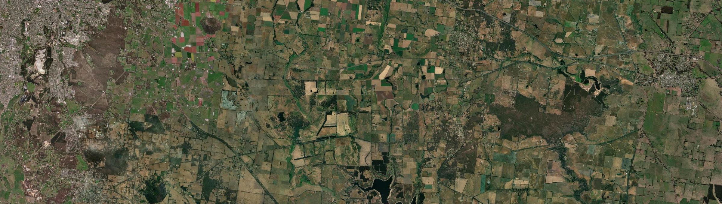 Aerial view of Millbrook (Vic.), VIC