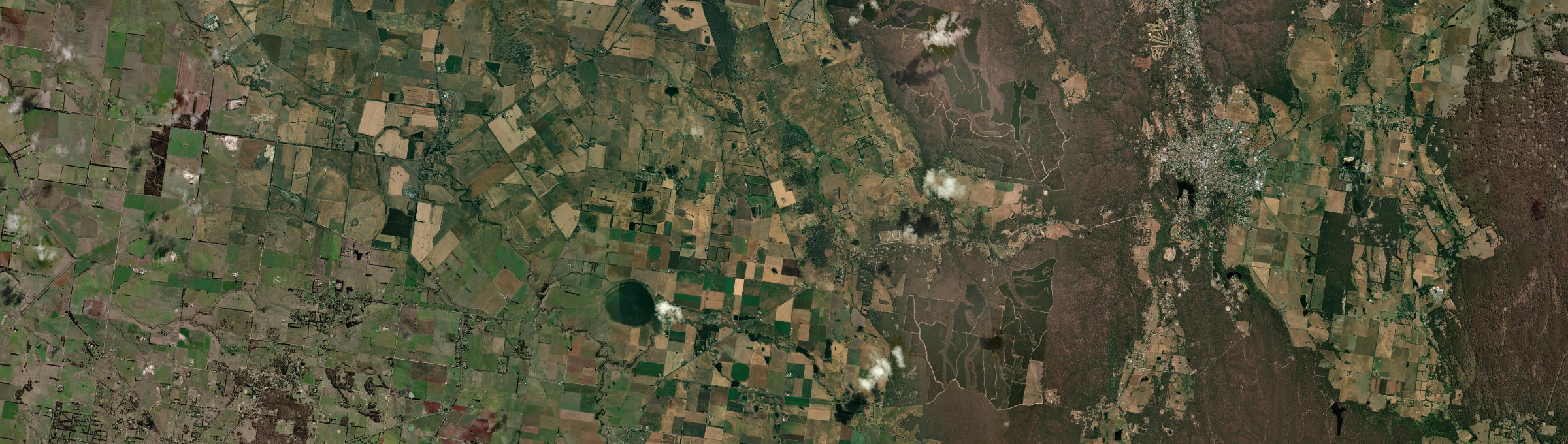 Aerial view of Blampied, VIC
