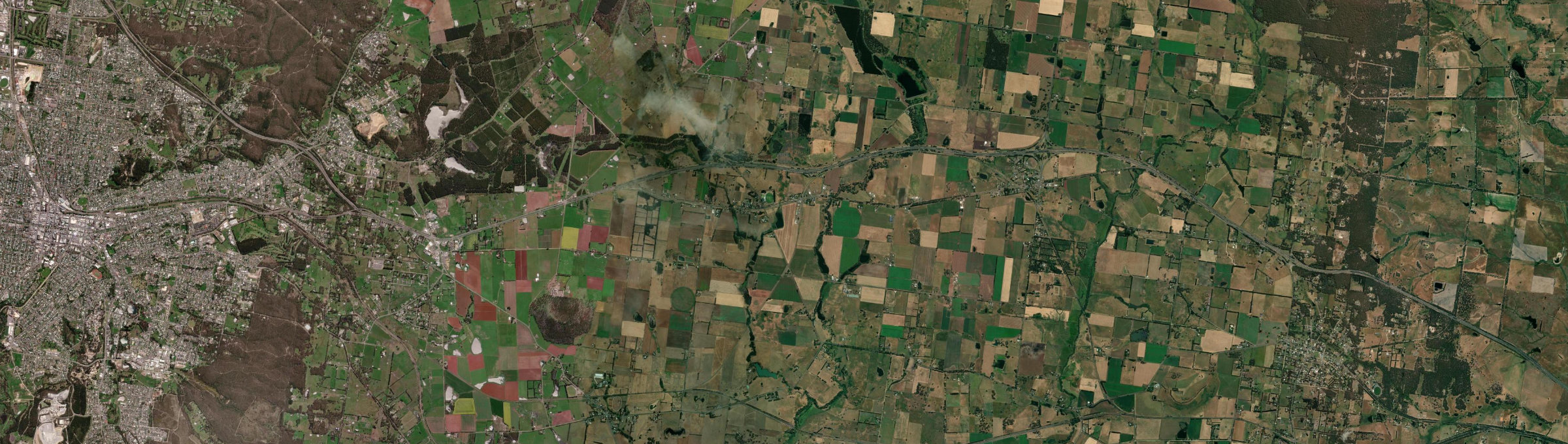 Aerial view of Bungaree (Vic.), VIC