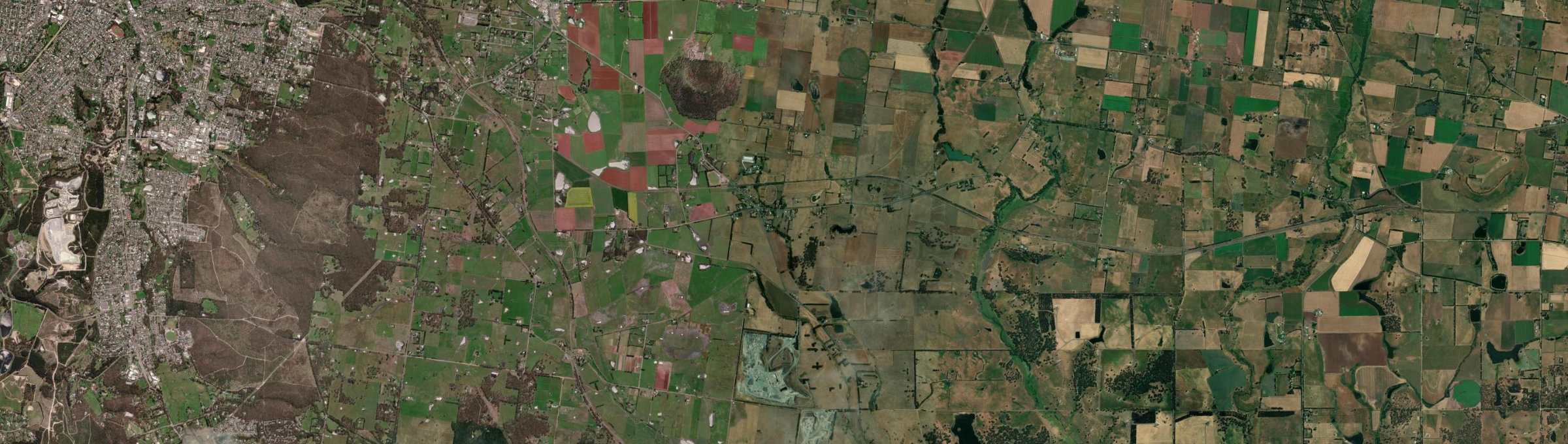 Aerial view of Dunnstown, VIC