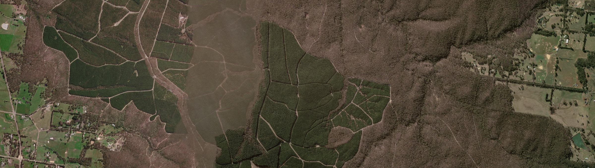 Aerial view of Chapel Flat, VIC