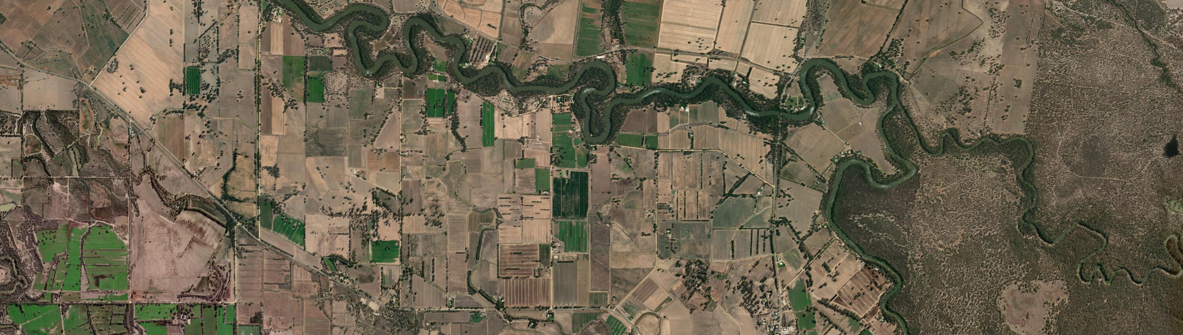 Aerial view of Gonn Crossing, VIC