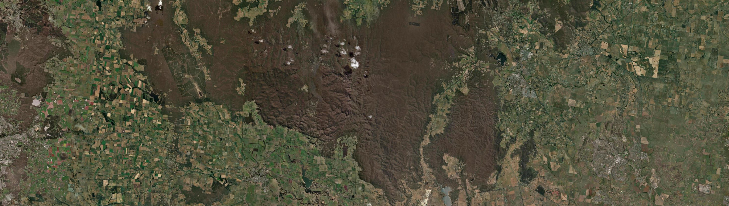 Aerial view of Lerderderg, VIC