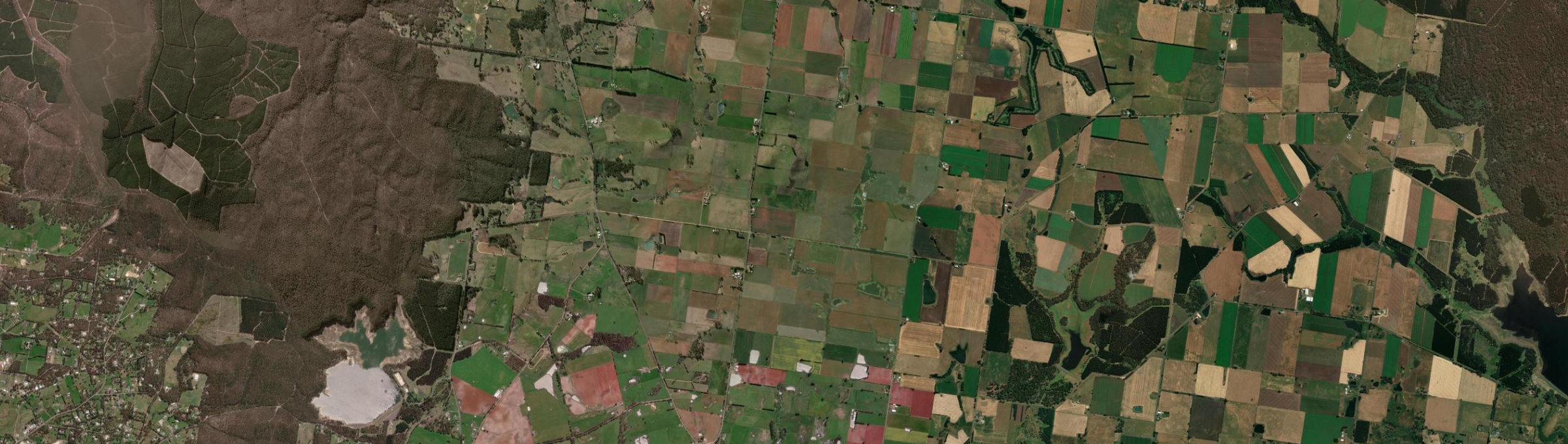 Aerial view of Clarkes Hill, VIC