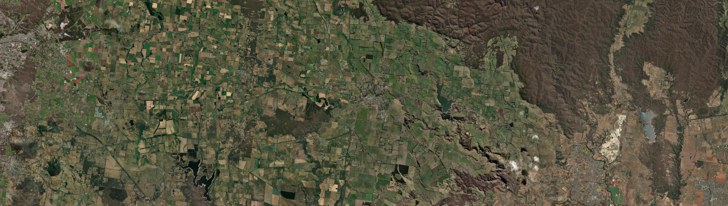 Aerial view of Ballan, VIC