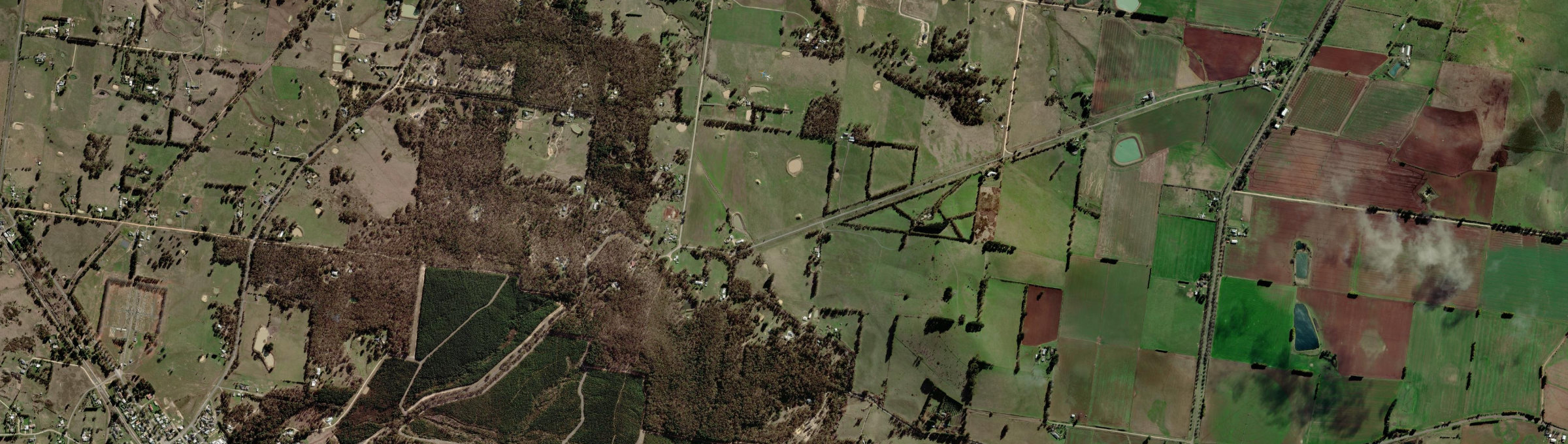 Aerial view of Smokeytown, VIC
