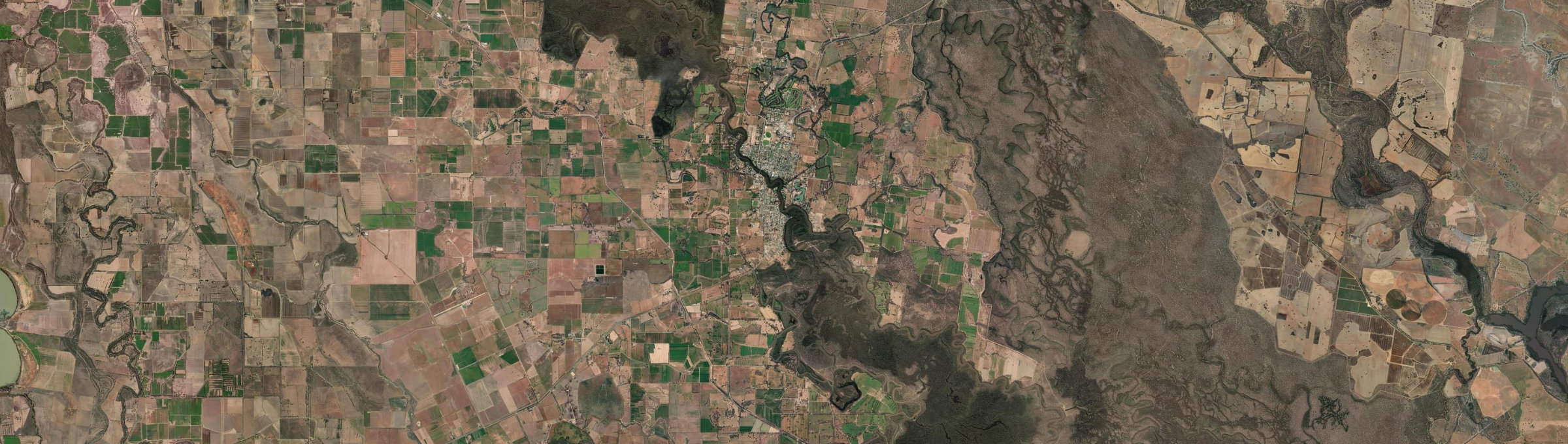 Aerial view of Koondrook, VIC