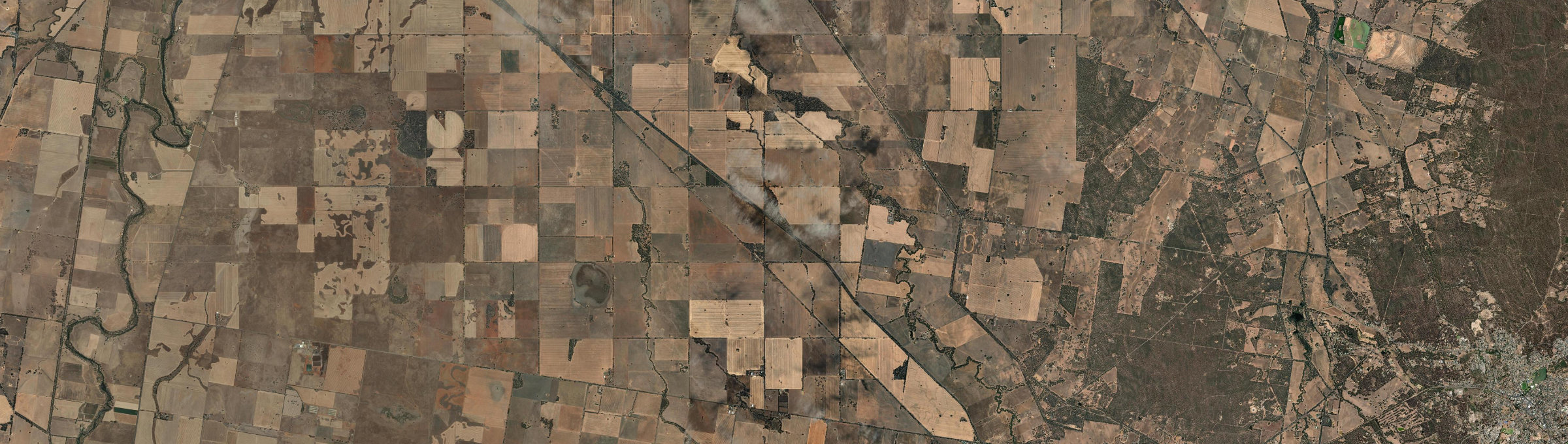 Aerial view of Leichardt, VIC